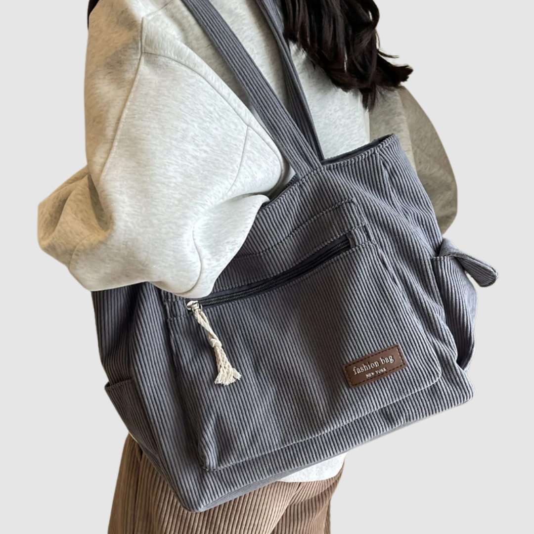 EVELYN CORDUROY SHOULDER BAG