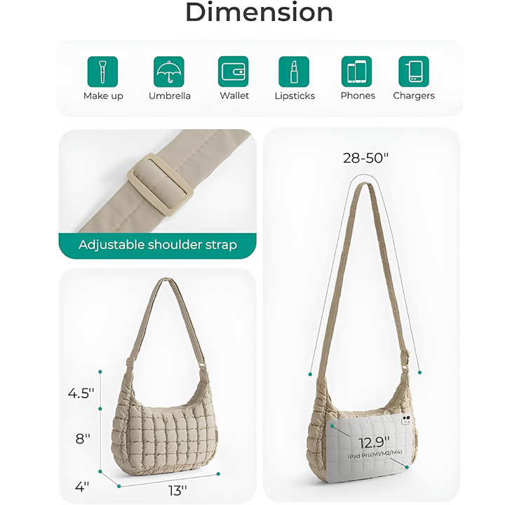 CLAIRE QUILTED CROSSBODY BAG