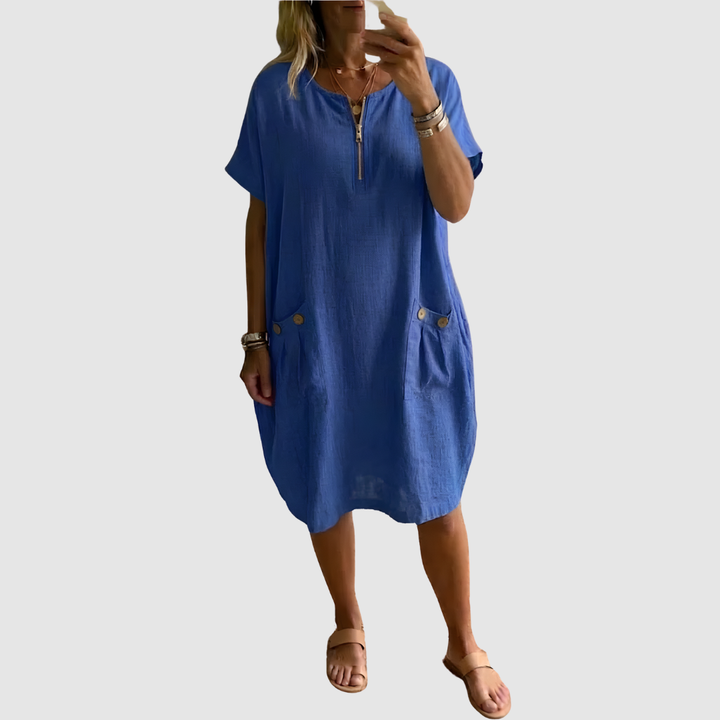 TESSA DRESS WITH ZIPPER