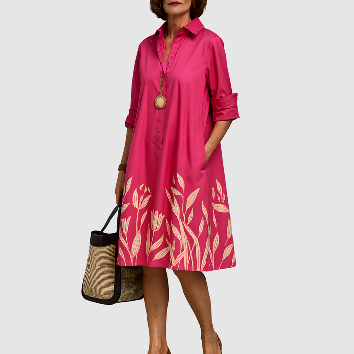 GRACE COMFORTABLE MIDI DRESS
