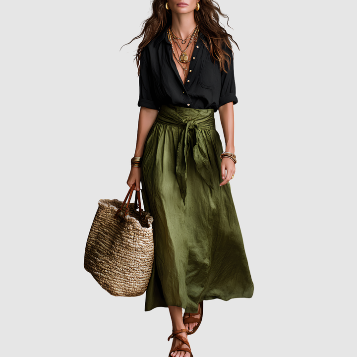 MARTINA ONE-SHOULDER MAXI DRESS