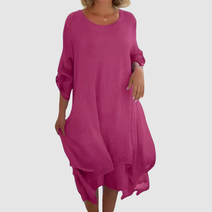 LIVIA ELEGANT LOOSE FIT DRESS