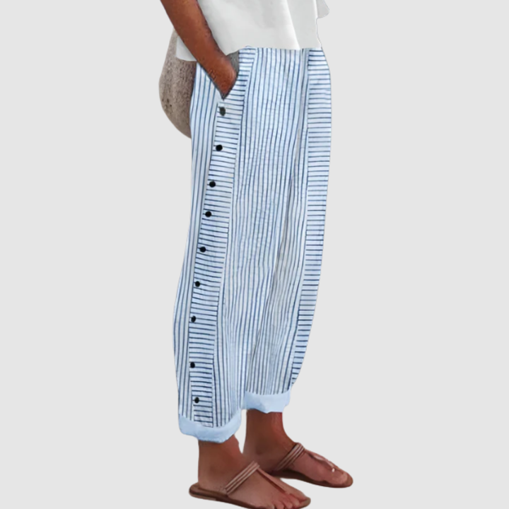 ELISE FRENCH DESIGNER STRIPED PANTS