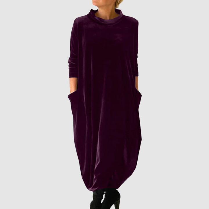ELODIE SLIM VELVET DRESS