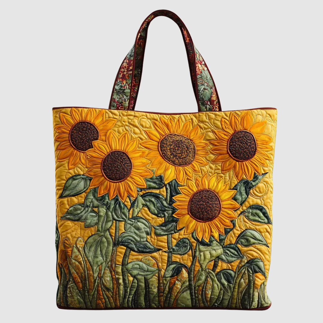 AURELIA SUNFLOWER QUILTED BAG