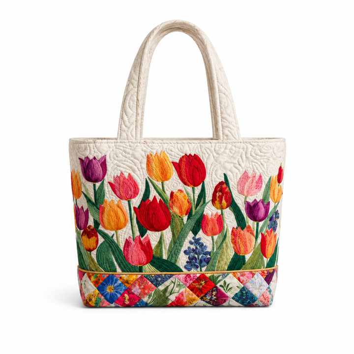 MARINELLE TULIP GARDEN QUILTED BAG