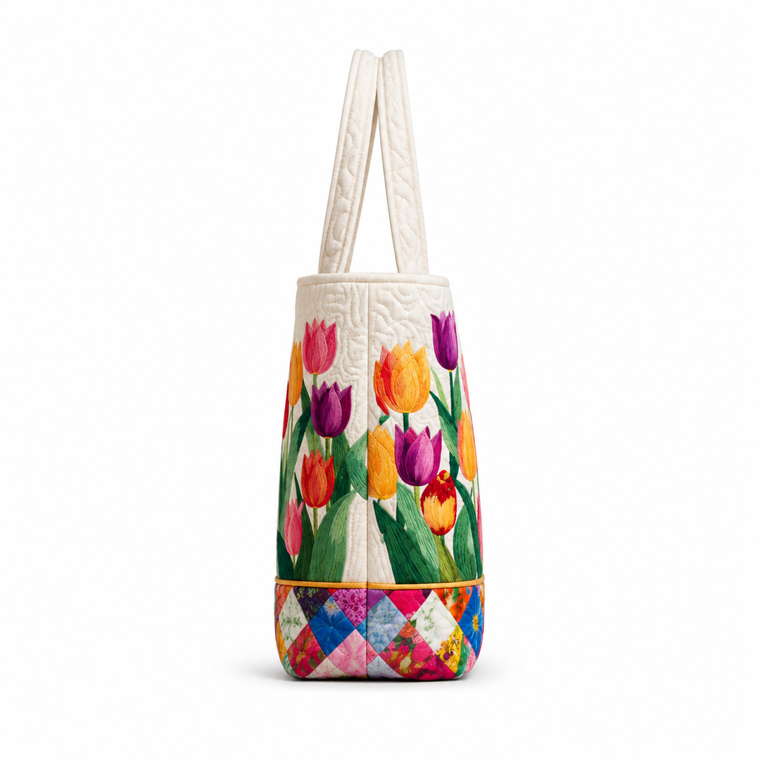 MARINELLE TULIP GARDEN QUILTED BAG
