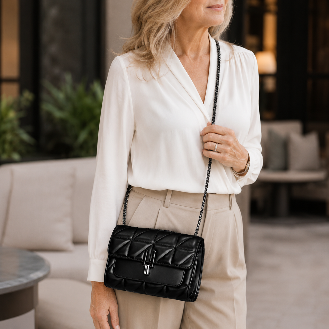 CELINE MINI TARTAN CROSSBODY BAG