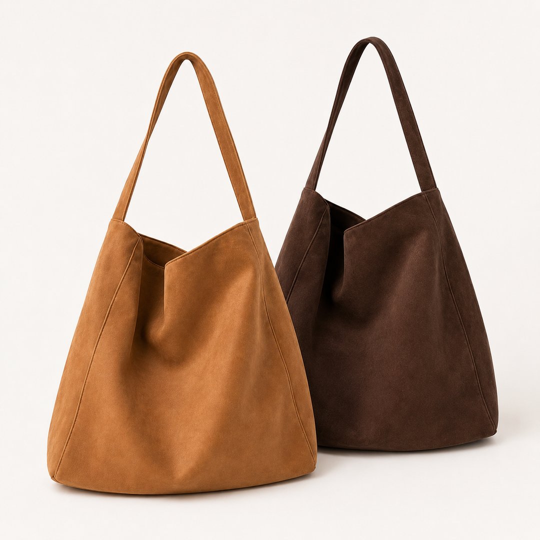 LORENZA OVERSIZED SUEDE HOBO BAG