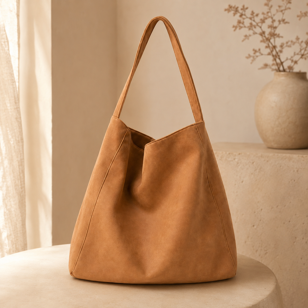 LORENZA OVERSIZED SUEDE HOBO BAG