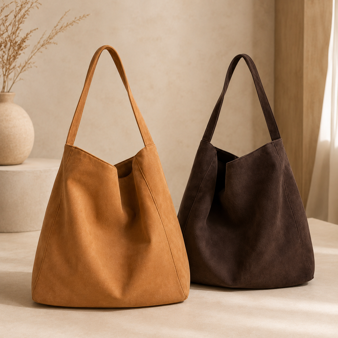 LORENZA OVERSIZED SUEDE HOBO BAG