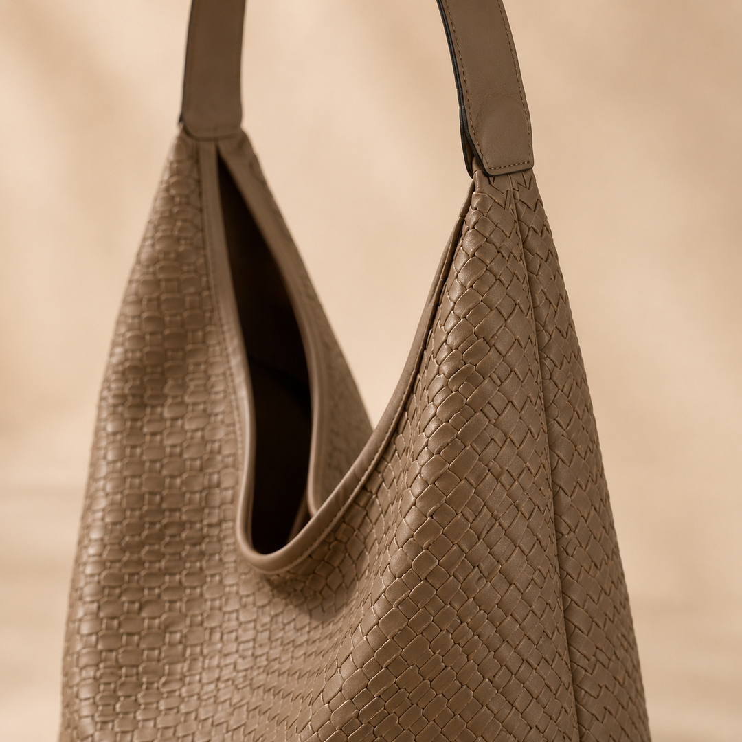 ARIANA WOVEN OVERSIZED HOBO BAG