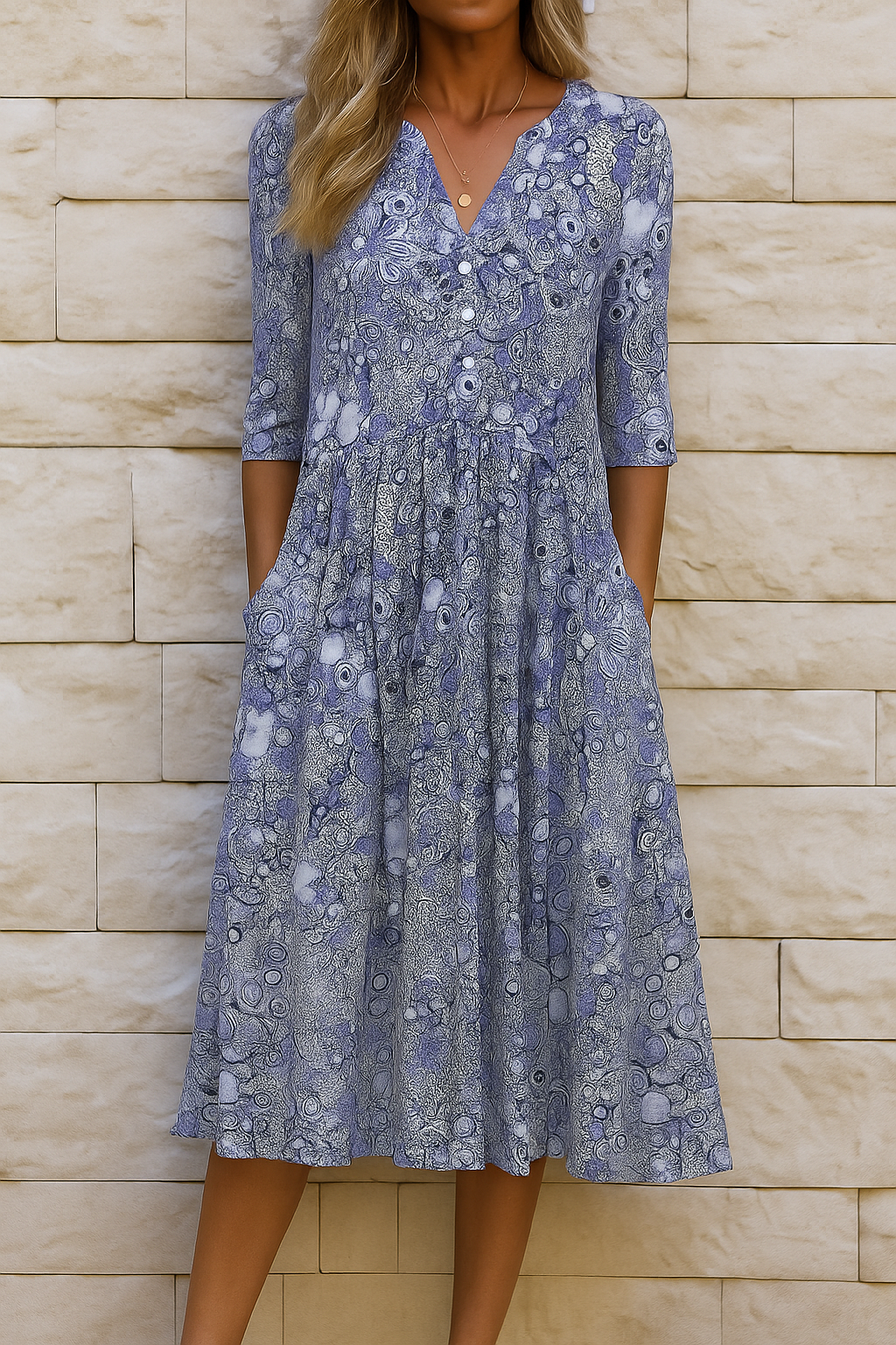 ELISKAA ELEGANT FLORAL DRESS