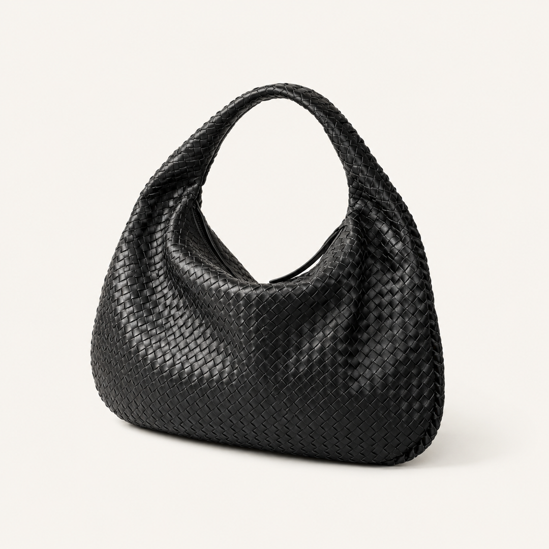 LIVIA WOVEN ROUND SHOULDER BAG