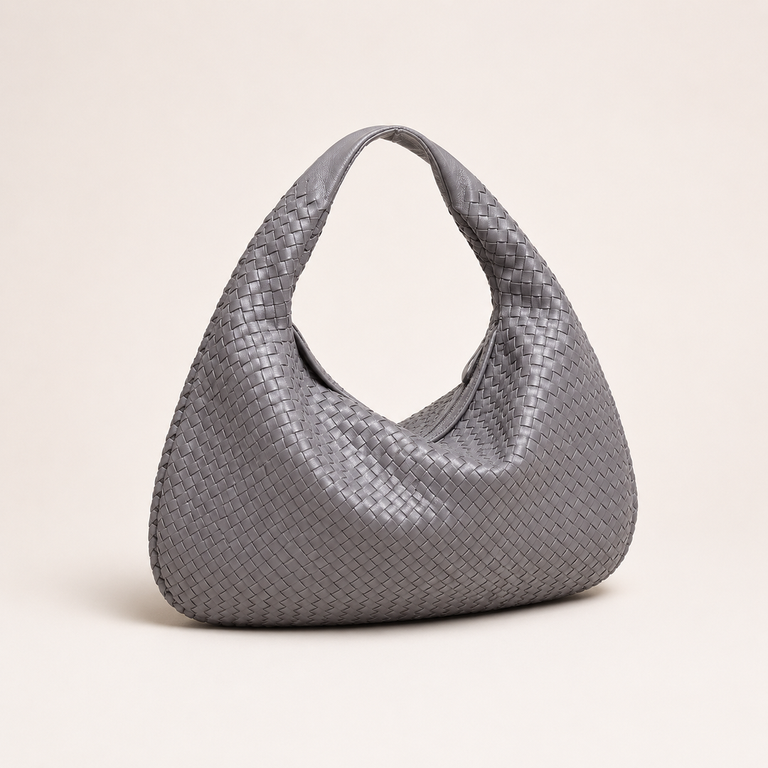 LIVIA WOVEN ROUND SHOULDER BAG
