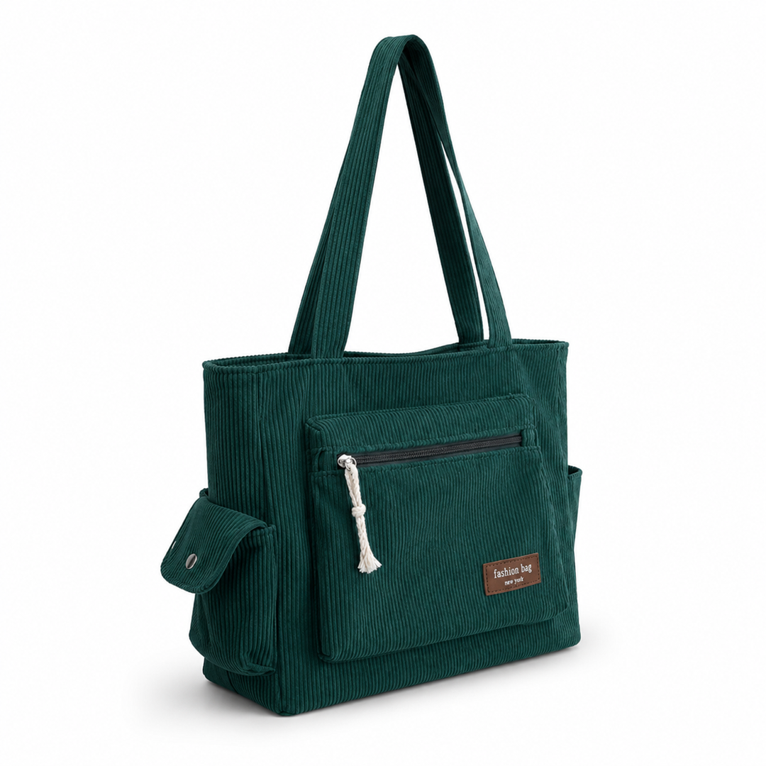 EVELYN CORDUROY SHOULDER BAG
