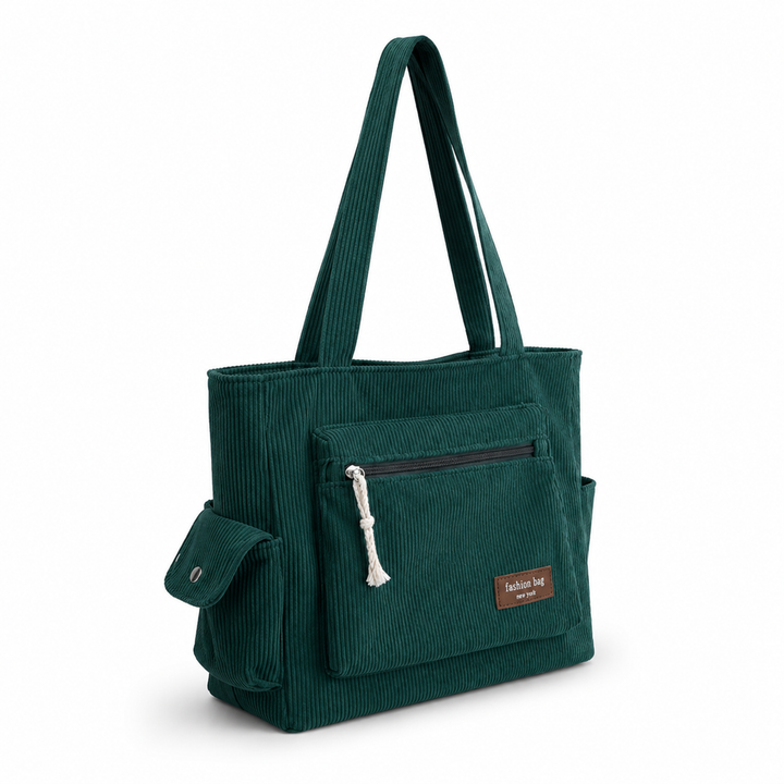 EVELYN CORDUROY SHOULDER BAG