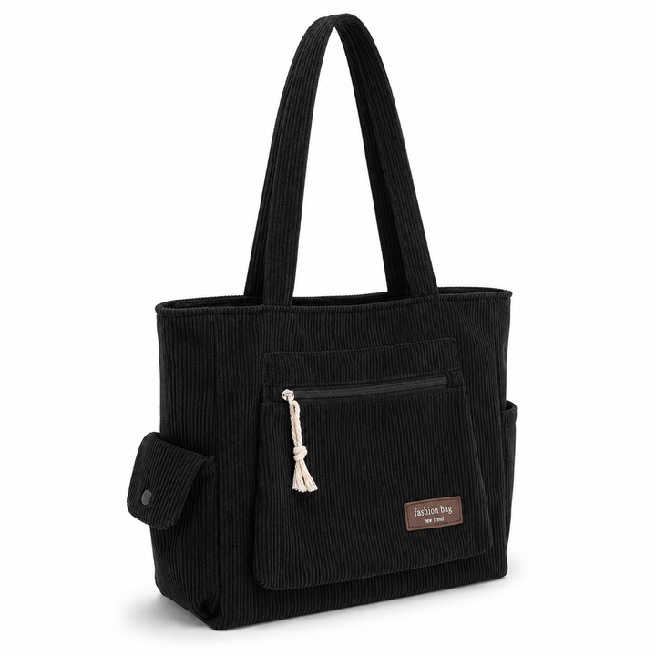 EVELYN CORDUROY SHOULDER BAG
