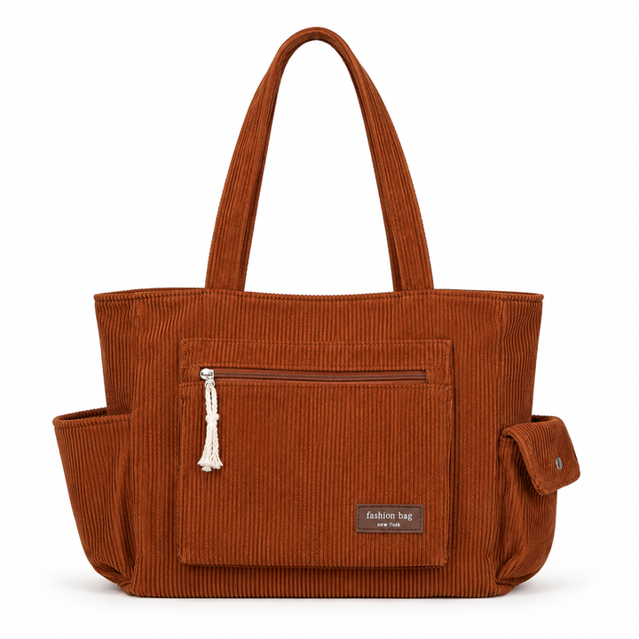 EVELYN CORDUROY SHOULDER BAG