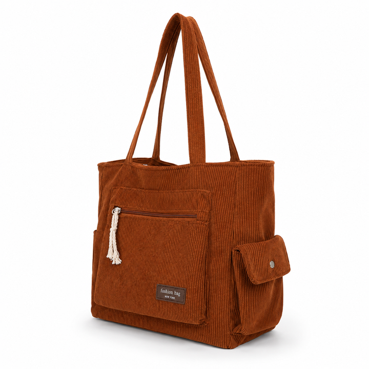EVELYN CORDUROY SHOULDER BAG