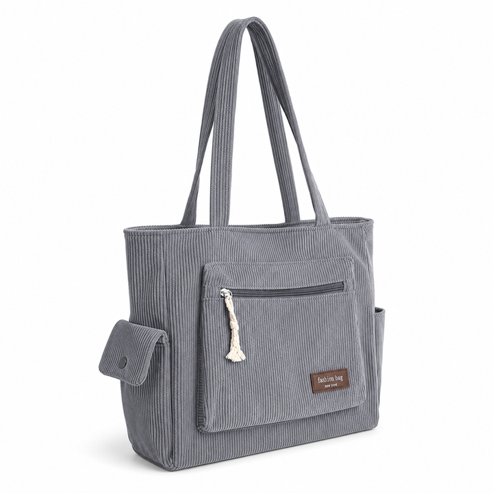 EVELYN CORDUROY SHOULDER BAG