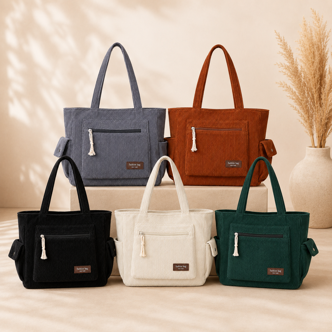 EVELYN CORDUROY SHOULDER BAG