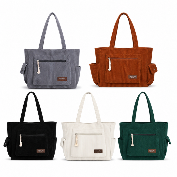 EVELYN CORDUROY SHOULDER BAG