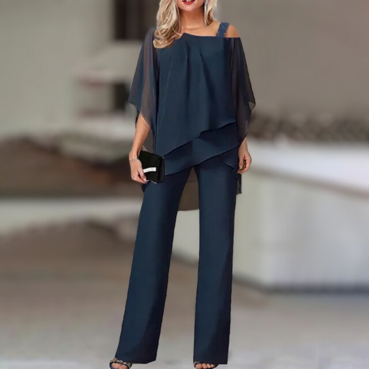 ANNIE CHIFFON ASYMMETRIC SET