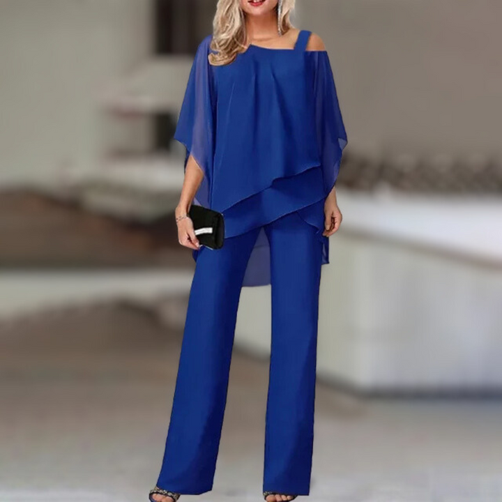 ANNIE CHIFFON ASYMMETRIC SET
