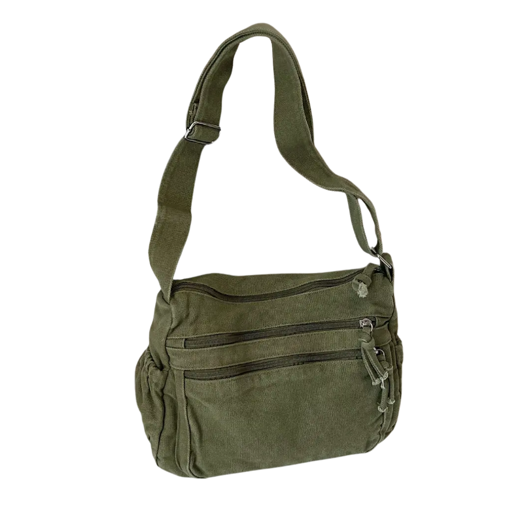 FRANKIE RETRO CANVAS CROSSBODY BAG