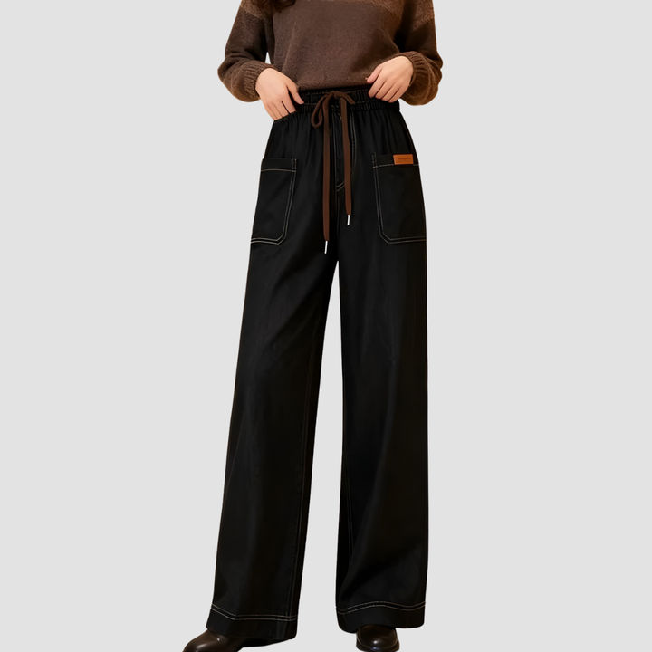 LEVINE RELAXED LIGHTWEIGHT DENIM PANTS