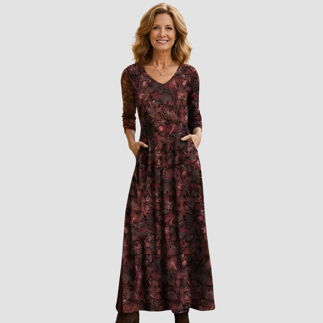 KENDAL FLORAL MAXI DRESS