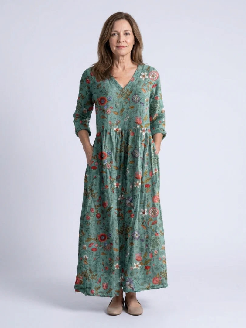 MERIANA PREMIUM FLORAL MAXI DRESS