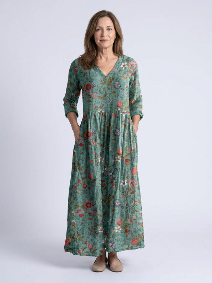 MERIANA PREMIUM FLORAL MAXI DRESS