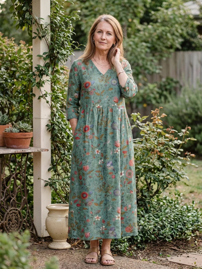 MERIANA PREMIUM FLORAL MAXI DRESS