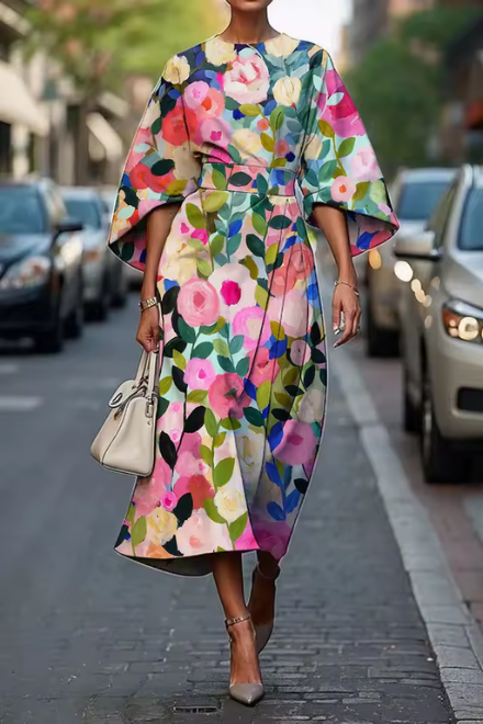 ROBIN ELEGANT FLORAL DRESS