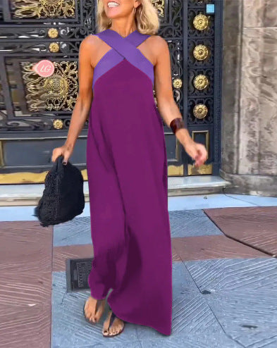 DELPHINE DRESS WITH CROSSED CUT