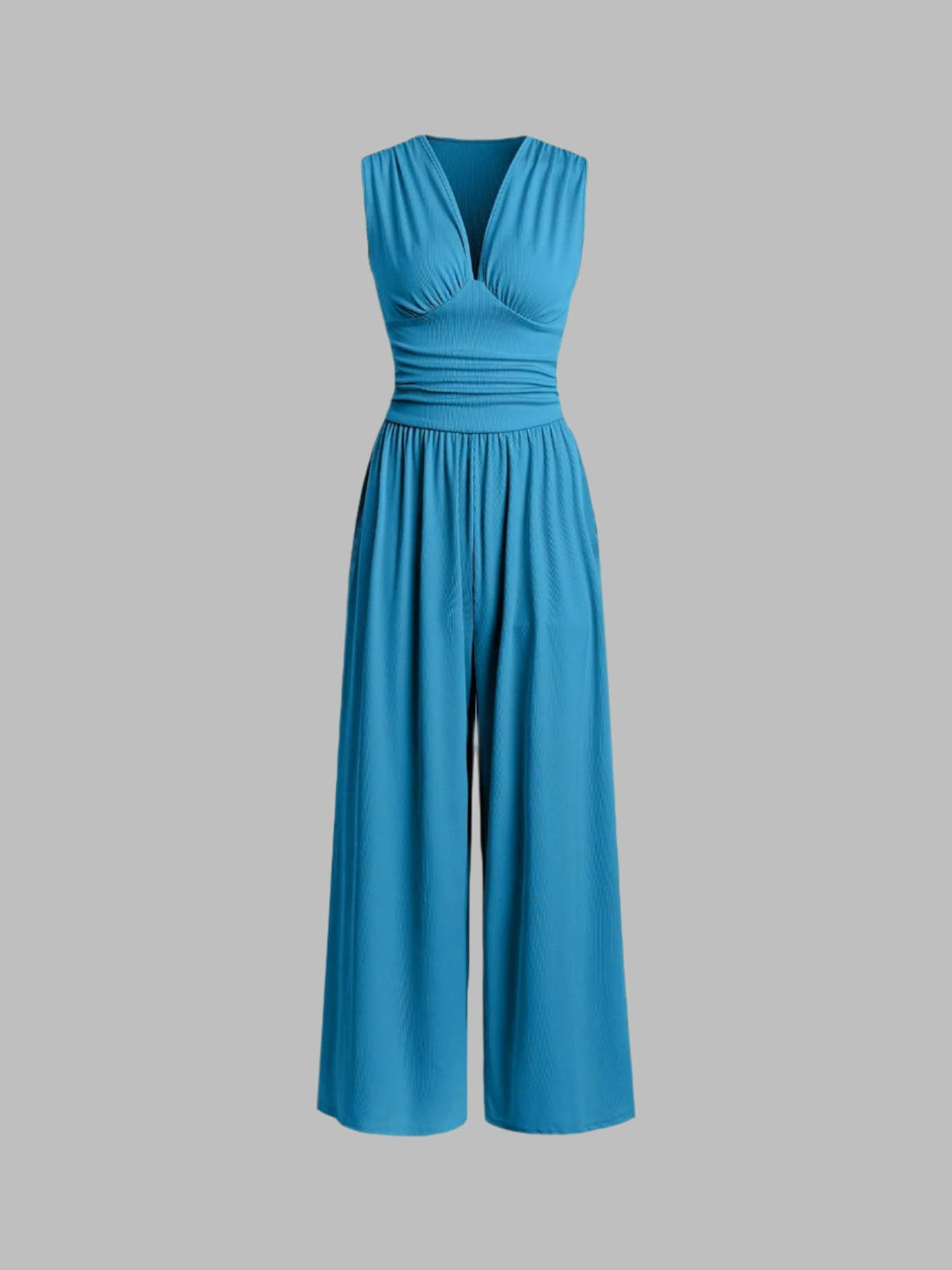 CHARITY CHIC SLEEVELESS WIDE-LEG JUMPSUIT