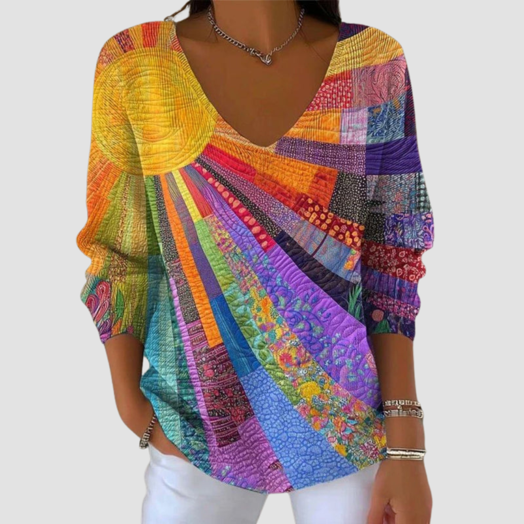 AELIANA FASHIONABLE VINTAGE TOP