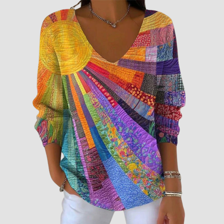 AELIANA FASHIONABLE VINTAGE TOP