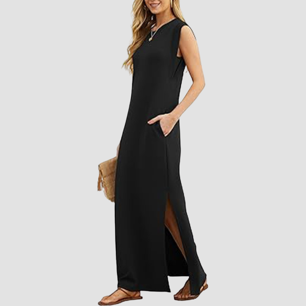 VIA CASUAL LOOSE MAXI LONG DRESS