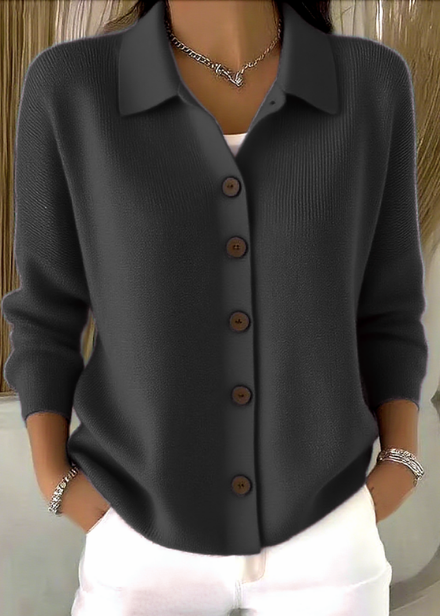 ELENA COMFORTABLE LONG SLEEVE CARDIGAN