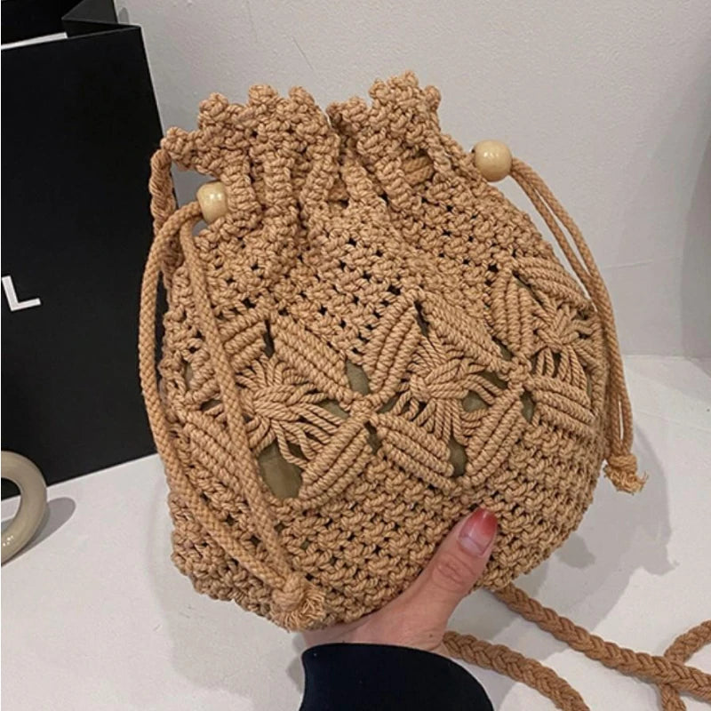 MARISSA – STRAW WOVEN CROSSBODY BAG