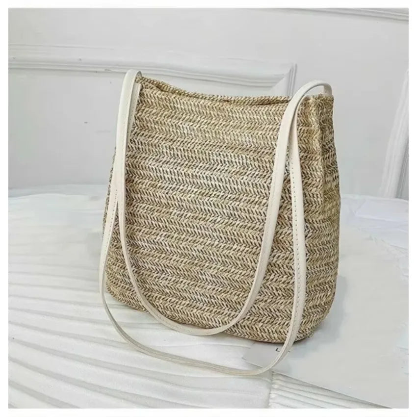MARIELLE LARGE BOHEMIAN STRAW BAG