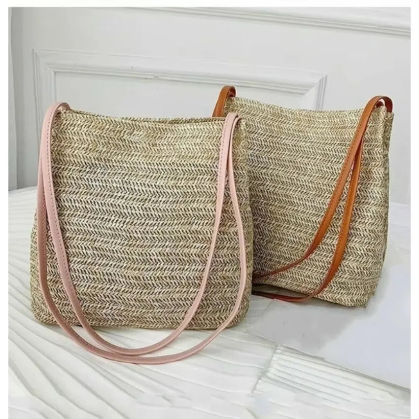 MARIELLE LARGE BOHEMIAN STRAW BAG