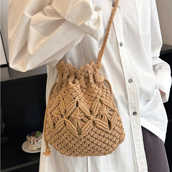 MARISSA – STRAW WOVEN CROSSBODY BAG