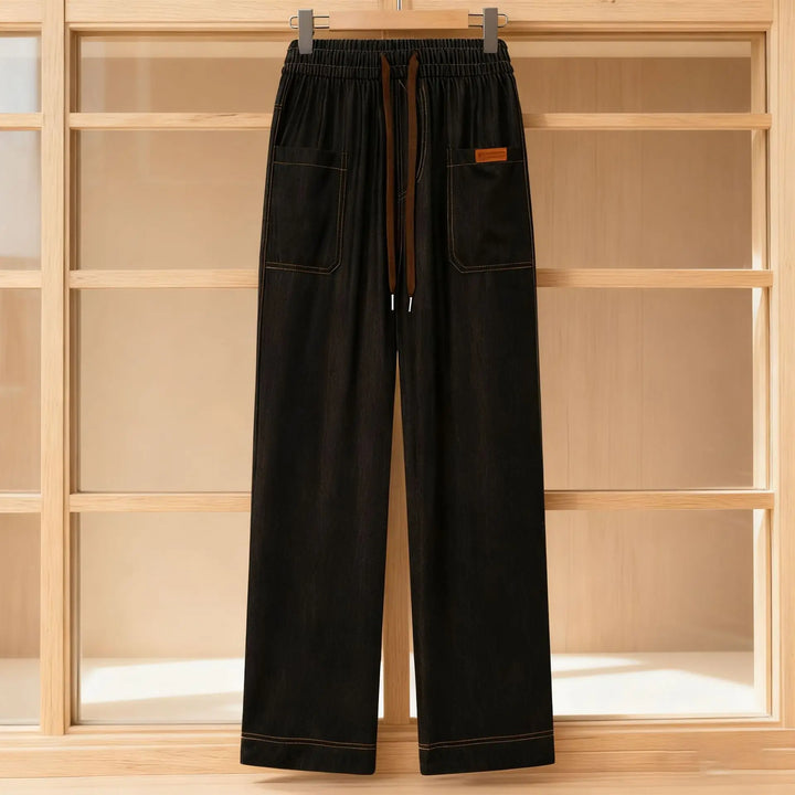 LEVINE RELAXED LIGHTWEIGHT DENIM PANTS