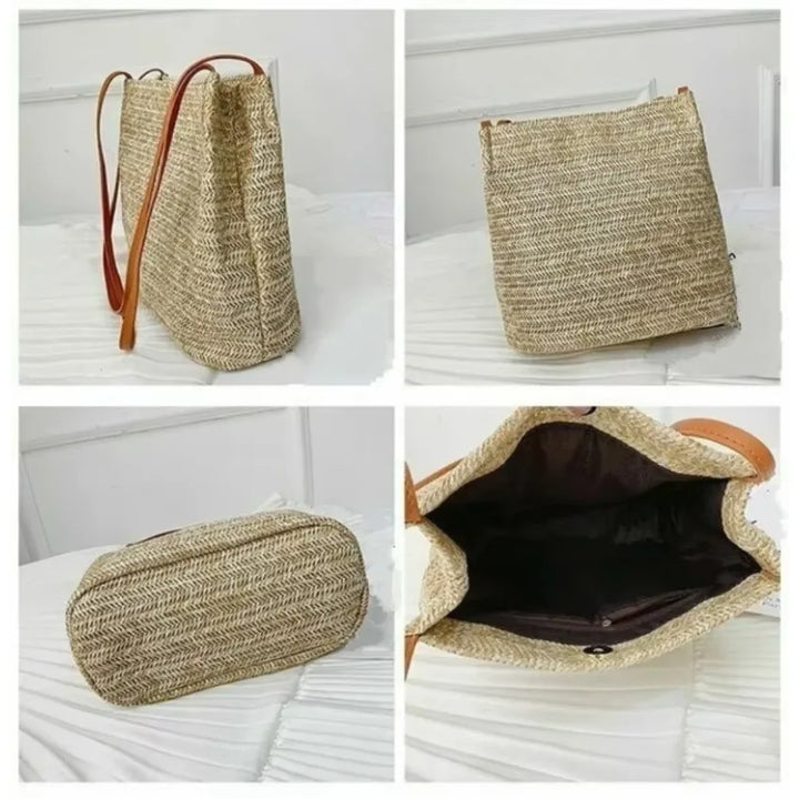 MARIELLE LARGE BOHEMIAN STRAW BAG