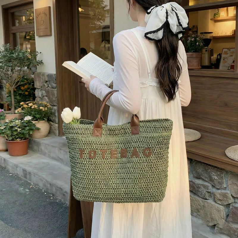 LILA – LARGE CAPACITY STRAW WOVEN HANDBAG
