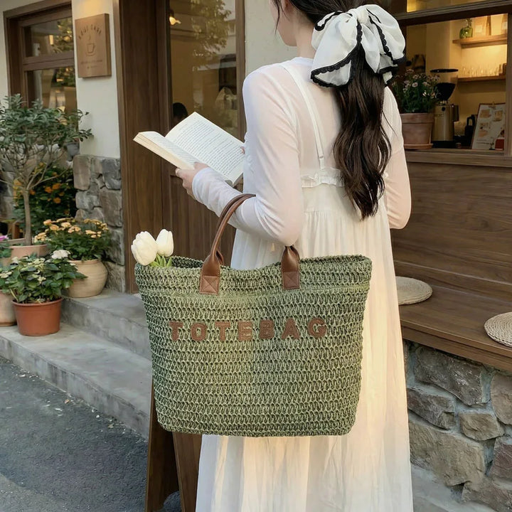 LILA – LARGE CAPACITY STRAW WOVEN HANDBAG